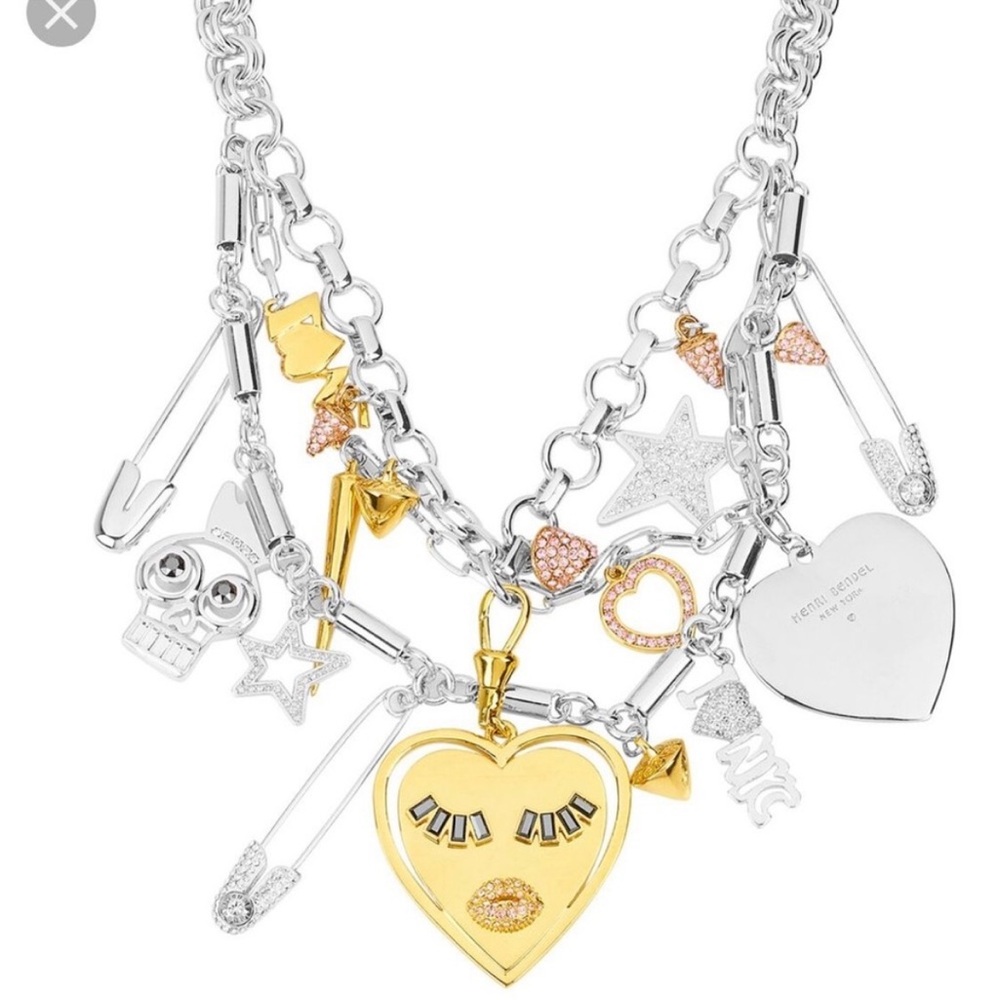 🔥NWOT🔥VERY RARE Henri Bendel Pretty Punk Statement Necklace - Picture 3 of 16